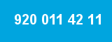 920 011 42 11